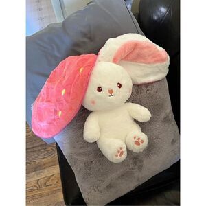 Kawaii Rabbit Strawberry 12” Plush